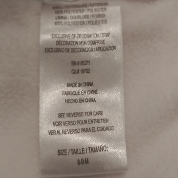 Absorba Pink Thick Plush Baby Sleeper Size 6-9 M - Picture 10 of 11